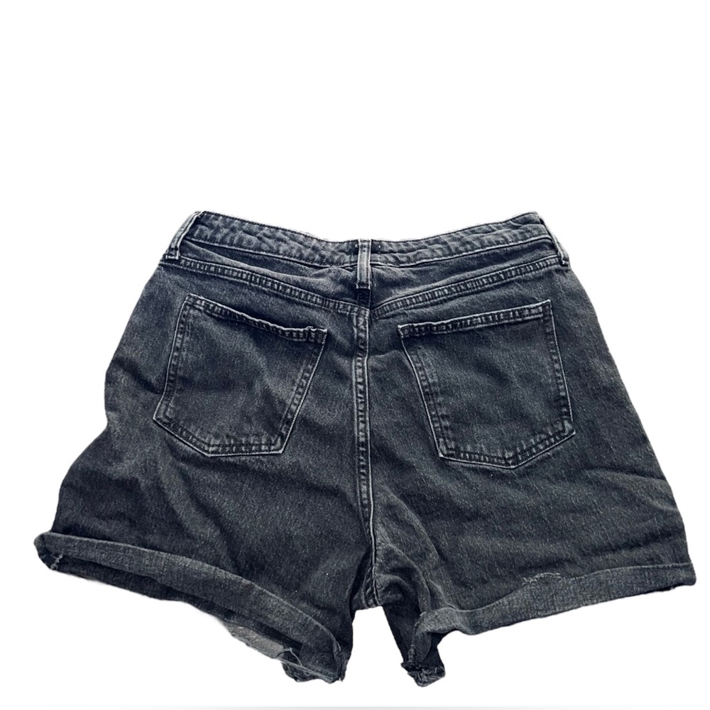 A New Day Black Wash High Waist Jean Shorts Women’s Size 12 - Picture 2 of 5